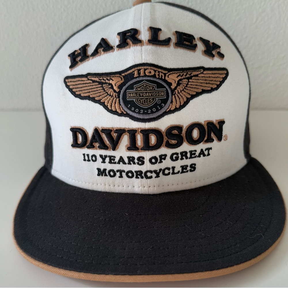 RARE!New Era x Harley Davidson Official 59Fifty 110th 2013 Fitted Cap-L- 7 3/8
